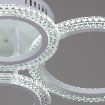 Люстра 08488-0.3-2+2C WH LED ПДУ	ПДУ+диммер  S=14м2    *1