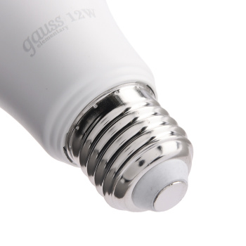 Лампа светодиодная Gauss Elementary, Е27, груша A60, 12 Вт, 1130 Лм, 3000 К, теплый белый