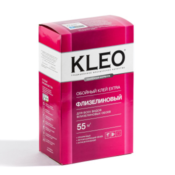Клей для обоев Kleo Extra 55, флизелиновый, 55 м², 380 г