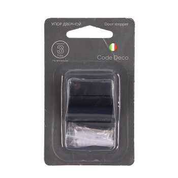 Упор дверной черный матовый DS-0020-BLM Code Deco *1/40