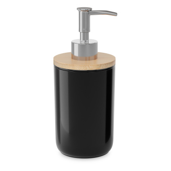 Дозатор для жидкого мыла "Бамбук" (черный) пластик М9029 (ЗПИ "Альтернатива") *1/20