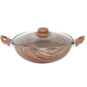 Казан алюм.а/приг. Jarko "Kantry" 3,5л, d28см Стекл.крышка JKntr-828-21  *1/6