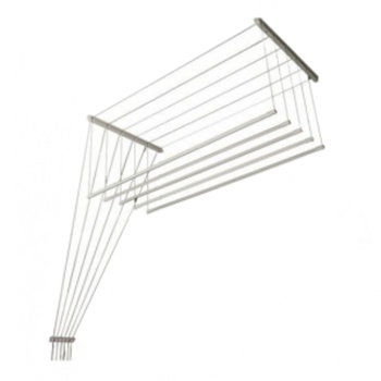 Сушилка для белья потолочная "Лиана" 5-рядная, шир.1,5м регул. по высоте Белая Lakmet *1/5 Сушилка для белья потолочная "Лиана" 5-рядная, шир.1,5м регул. по высоте Белая Lakmet *1/5