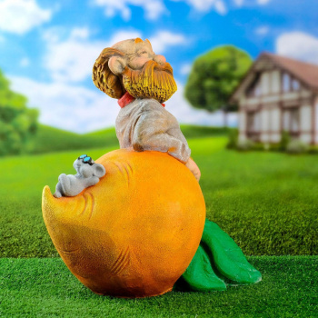 Садовая фигура "Дед с репкой" 35х43х47см 6957132