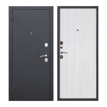 Дверь входная Ferroni Гарда, 2050х860х75 мм, левая, черный муар/белый ясень Дверь входная Ferroni Гарда, 2050х860х75 мм, левая, черный муар/белый ясень