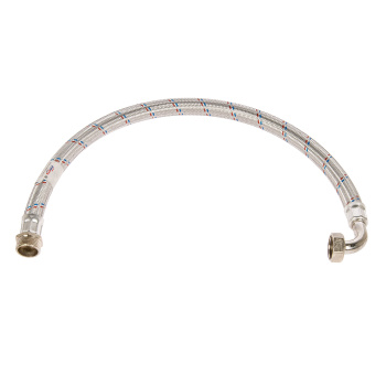 Подводка для воды угловой 1" (гигант) 80см МП "АКВАЛЮКС " *1/25