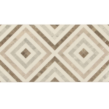 Плитка 50х25 см настенная 1.37 м² Global Tile The Siluet, белый, орнамент