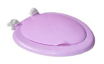 Сиденье для унитаза, 44.5х38.5х3.5 см, сиреневый