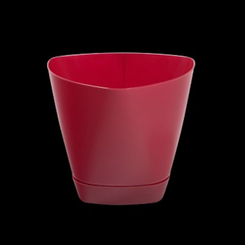 Кашпо пластм. "Элеганс" 2,0л d верха 173мм h148мм с поддоном, прикорн.поливом Рубин 10051218 *1/20