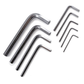 Набор ключей имбусовых 9 шт 1,5-10 мм короткие Cr-V сатин HEX арт.43-2-100 Ремоколор *1/10/40