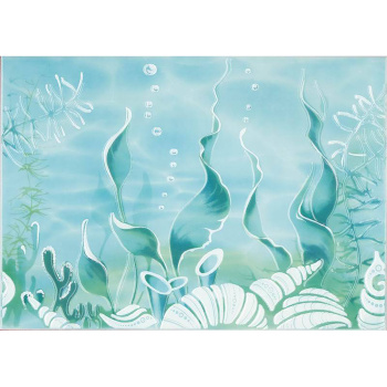 Декор Лазурь Beryoza Ceramica Морское дно бирюзовый 250*350мм Декор Лазурь Beryoza Ceramica Морское дно бирюзовый 250*350мм