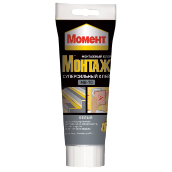 Жидкие гвозди 250 г Момент Монтаж Суперсильный МВ-70, белый Жидкие гвозди 250 г Момент Монтаж Суперсильный МВ-70, белый