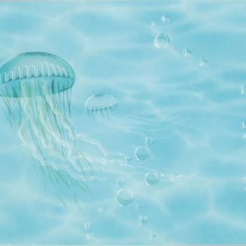 яяяДекор Лазурь (Б) Осьминог бирюзовый 250*350 (1*9) Березакерамика