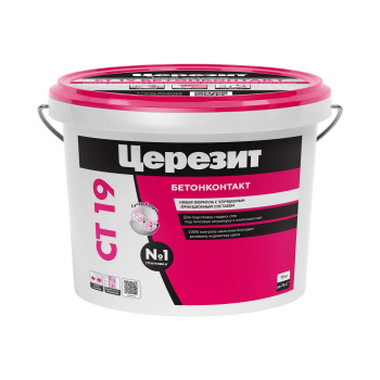 Грунтовка бетон-контакт Церезит СТ19, 15 кг Грунтовка бетон-контакт Церезит СТ19, 15 кг
