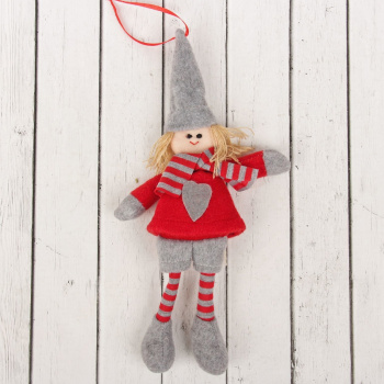 яяяКукла интерьерная "Гномик" в колпаке и шарфе, цвета МИКС   2172498