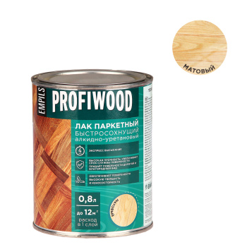 Лак алкидно-уретановый PROFIWOOD, 0.7 кг, паркетный, матовый