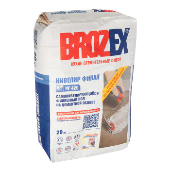Наливной пол BROZEX Нивелир Финал NF 420, 20 кг Наливной пол BROZEX Нивелир Финал NF 420, 20 кг