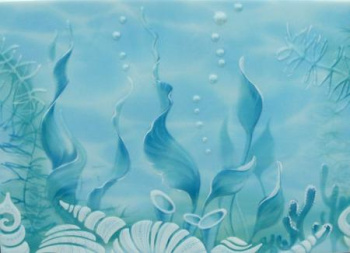 Декор Лазурь Beryoza Ceramica Морское дно бирюзовый 250*350мм Декор Лазурь Beryoza Ceramica Морское дно бирюзовый 250*350мм