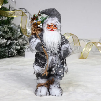 Дед Мороз - Лесовичок "Зима полна чудес" 45 см, Серый