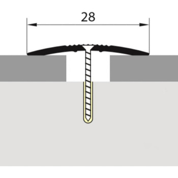 Порог-стык одноуровневый 28х900 мм Русский профиль, дуб хельсинки