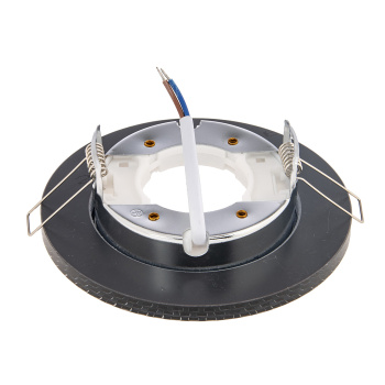 Светильник встраиваемый GX53 H4 5319 Ecola Glass Круг мозайка черный/хром FX53RMECB *10/30