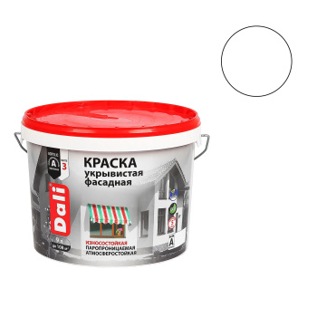 Краска акриловая 9 л фасадная DALI, укрывистая