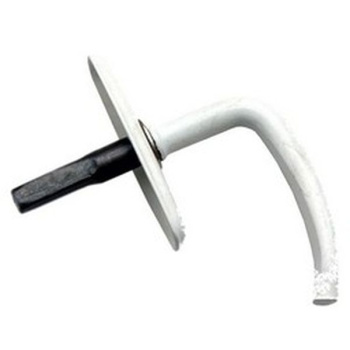 Ручка завертки врезной Р1/Р2 белая б/механизма КУНГУР *10/50