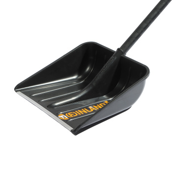 Лопата снегоуб пластик 410*410 с планкой дерев. черенком и V- ручкой "FINLAND" (арт.1243)  *5