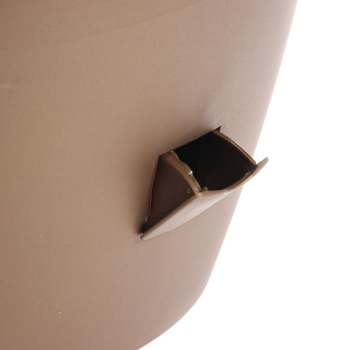 Кашпо пластм. "Lе Jardin"28,8л d верха 450мм h370мм дрен.реш.,прикорн.вент.,Колёса Бронза107-7К*1