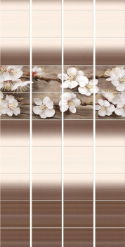 Панель стеновая ПВХ 2.7 м КронаПласт, сакура