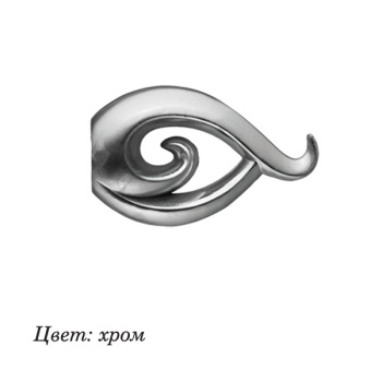 Наконечник DIY 16мм Бутон Хром глянец (2шт)*1 *