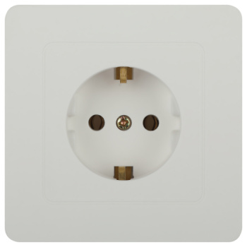 Розетка "Intro Style" СП 1-мест. белый с/з 2P+E Schukо 16А-250В IP20 7-202-01 *10/100