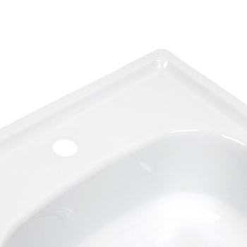 Мойка стальн. эмалир. ANTIKA 500*500мм белая орхидея (с кронштейнами и метизами)