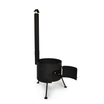 Учаг для казана 6-8 л Davr Metall, диаметр 32 см, с трубой и дверцей Учаг для казана 6-8 л Davr Metall, диаметр 32 см, с трубой и дверцей