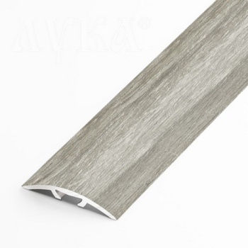 Порог-стык одноуровневый 30х1350 мм Лука ЛС 04-2, скрытый крепеж, дуб винтаж графит