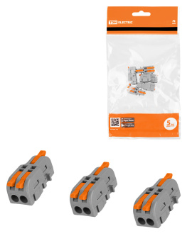 Клемма разветвительная 2 конт. СКР-412 4мм2 (5шт) TDM SQ0527-0311  *1/16