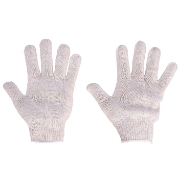 Перчатки ХБ б/покр 10кл (5 нитей) 40гр бел *10/300