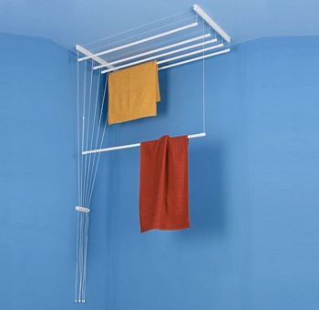 Сушилка для белья потолочная "Лиана" 5-рядная, шир.1,2м регул. по высоте Белая Lakmet *1/5 Сушилка для белья потолочная "Лиана" 5-рядная, шир.1,2м регул. по высоте Белая Lakmet *1/5