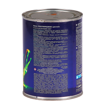 Эмаль ПФ-266 для пола золотисто-коричневая 0,9 кг Простокрашено *1/14/588