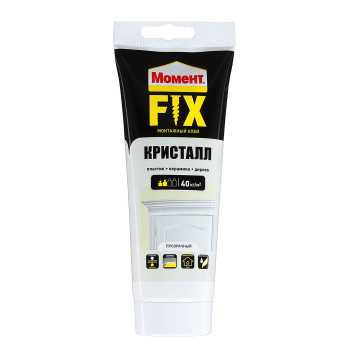 Жидкие гвозди 185 г Момент Монтаж ФИКС Кристалл, прозрачный Жидкие гвозди 185 г Момент Монтаж ФИКС Кристалл, прозрачный