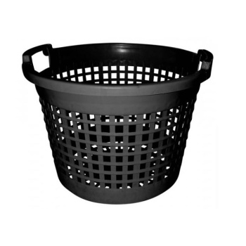 Корзина хозяйственная пластм. круглая "Ретро" d460мм, выс.340мм Прочная цвета-"микс" арт.К-1 *1