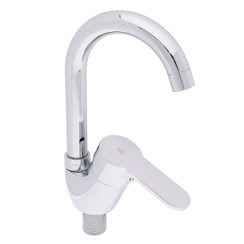 Смеситель для кухни ЦС-СМ 27/2г Н170мм D35 М40 без шлангов, высокий излив (Подольск) *1/10