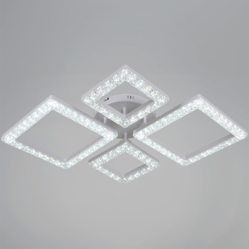 Люстра 88120-0.3-2+2C WH LED 3000-6500К 88W ПДУ ПДУ+диммер S=16м2  *1