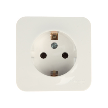 Розетка "BLANCA" ОП 1-мест. белая з/к (изол. пласт.) 16А 250В BLNRА010111 *12/72