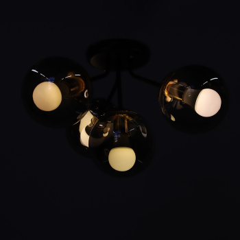 Люстра N5122/4 COFFEE+FGD Е27 4*40Вт ( h=295; d=515)  VERNER LIGHTING *1