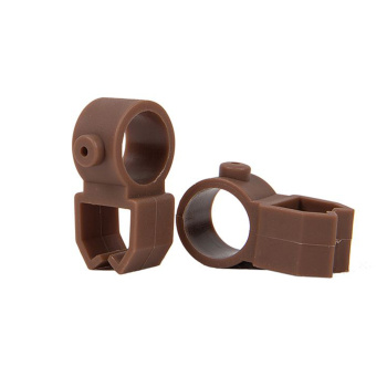 Держатель шины коричневый (пласт.) в упак. (2шт.) Магеллан *1