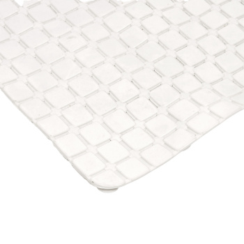 Коврик д/ванной "V-line" ПВХ Мозайка (38см х 69см) 6979 белый *1/10