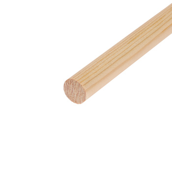 Круглый погонаж 2.1-2.2 м, 15 мм, сращенный, без сучков