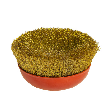 Щетка-крацовка"чашка"с гайкой, круч.пров.0,3мм150мм/М14*2"888"(арт.3499150)*1/20