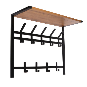 Вешалка настенная с полкой 2-х ярусная 670х270х545мм "Торонто 22Д" Черная ВСПТ22Д Ч ("ЗМИ") *1 Вешалка настенная с полкой 2-х ярусная 670х270х545мм "Торонто 22Д" Черная ВСПТ22Д Ч ("ЗМИ") *1